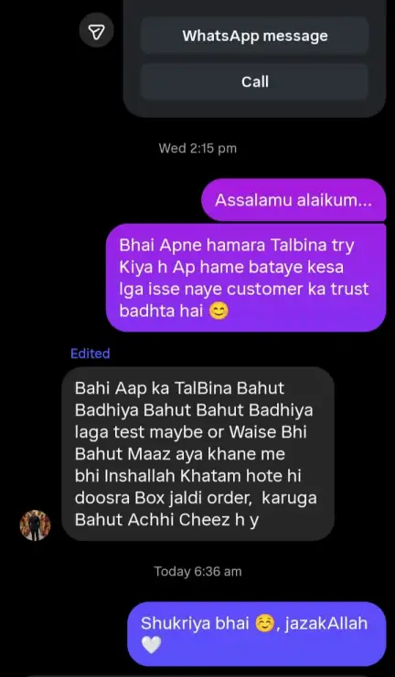 Customer Review - Talbina Gold Rehmad Naturals