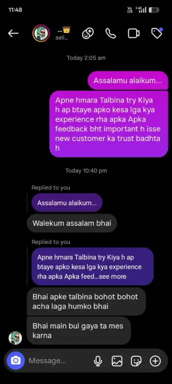 Customer Review - Talbina Gold Rehmad Naturals