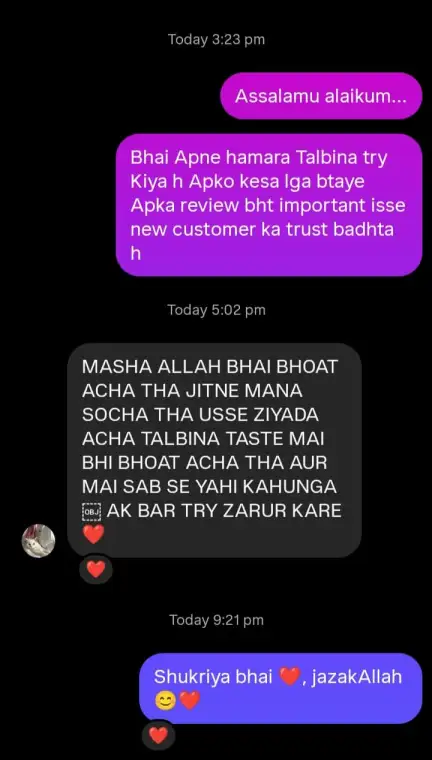 Customer Review - Talbina Gold Rehmad Naturals